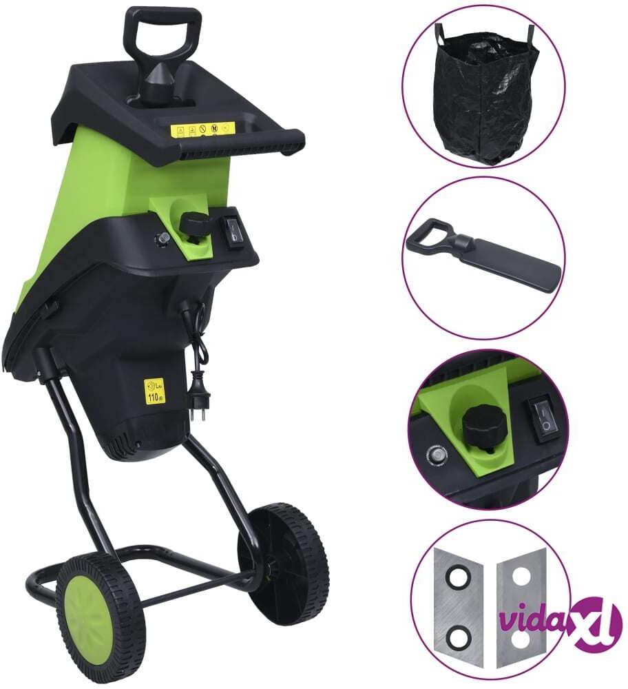 vidaXL Puutarhan sähkösilppuri 2 lisäterällä 2 400 W vidaXL Puutarhan sähkösilppuri 2 lisäterällä 2 400 W