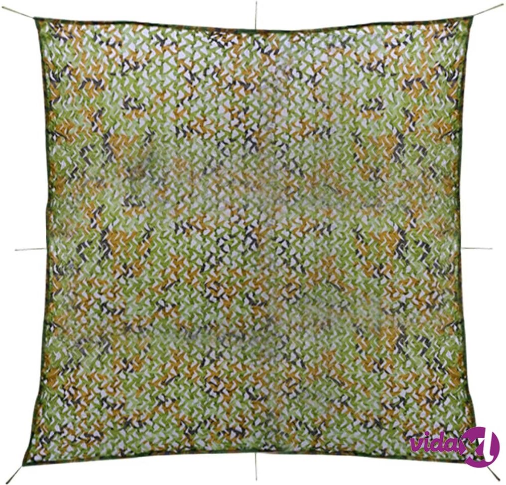 vidaXL Naamiointiverkko ja varastolaukku 4x4 m vidaXL Naamiointiverkko ja varastolaukku 4x4 m