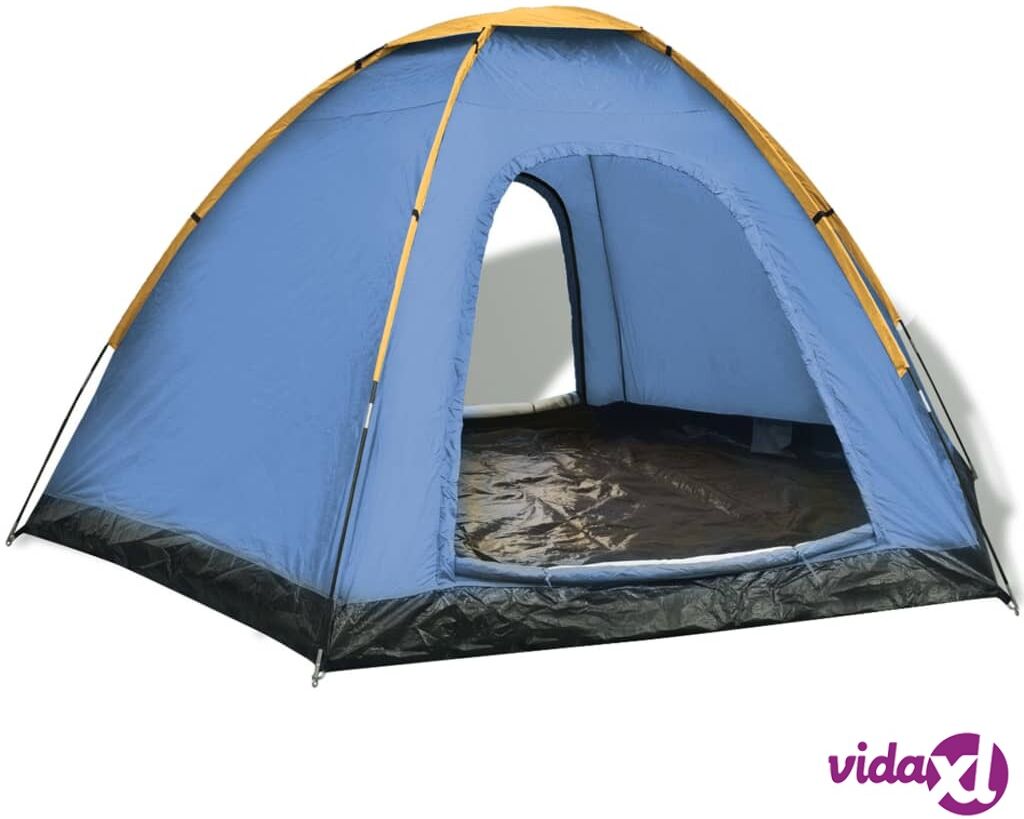 vidaXL 6 hengen teltta sininen ja keltainen vidaXL 6 hengen teltta sininen ja keltainen