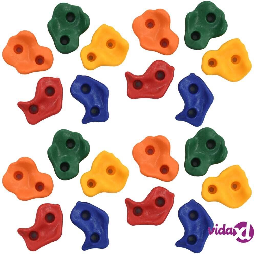 vidaXL Kiipeilykivet 20 kpl monivärinen PE vidaXL Kiipeilykivet 20 kpl monivärinen PE