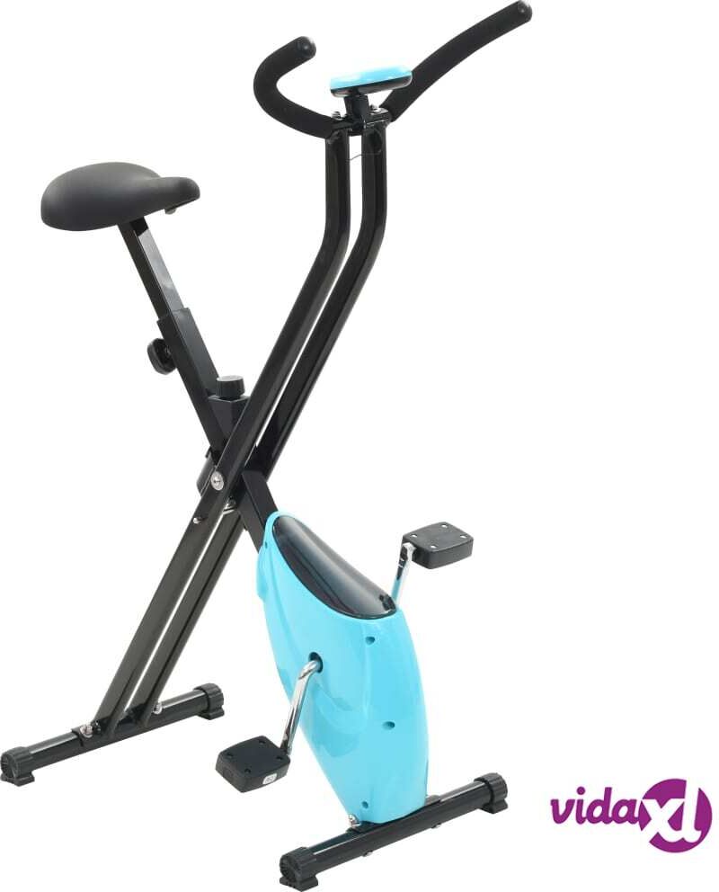 vidaXL Kuntopyörä X-Bike hihnavastus sininen vidaXL Kuntopyörä X-Bike hihnavastus sininen