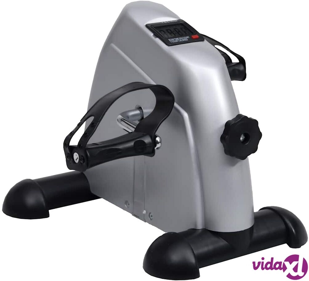 vidaXL Minikuntopyörä muovisella vauhtipyörällä hopea vidaXL Minikuntopyörä muovisella vauhtipyörällä hopea