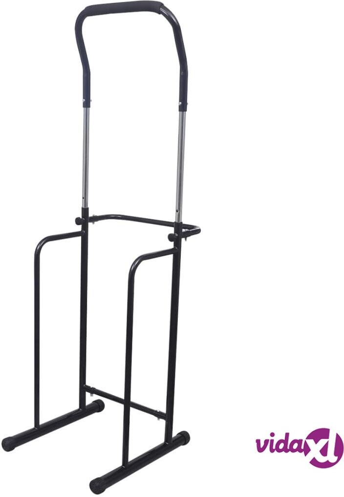 vidaXL Säädettävä dippi- ja leuanvetoteline 175-224 cm musta vidaXL Säädettävä dippi- ja leuanvetoteline 175-224 cm musta