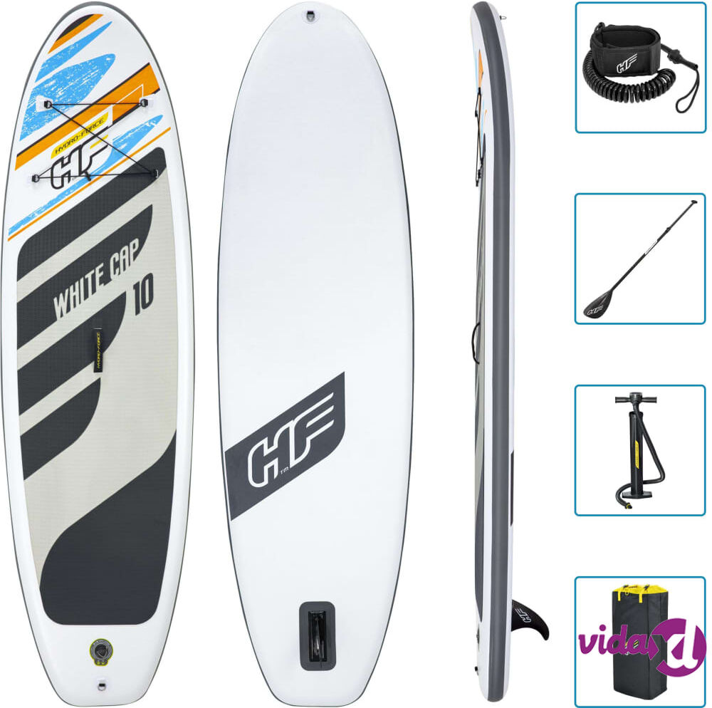 Bestway Hydro-Force White Cap täytettävä SUP-lautasarja 305x84x12 cm Bestway Hydro-Force White Cap täytettävä SUP-lautasarja 305x84x12 cm