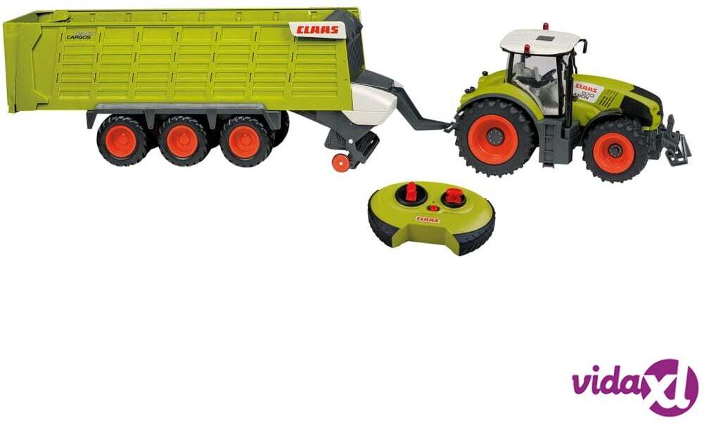 CLAAS Kauko-ohjattava lelutraktori perävaunulla AXION870 ja CARGOS9600 CLAAS Kauko-ohjattava lelutraktori perävaunulla AXION870 ja CARGOS9600