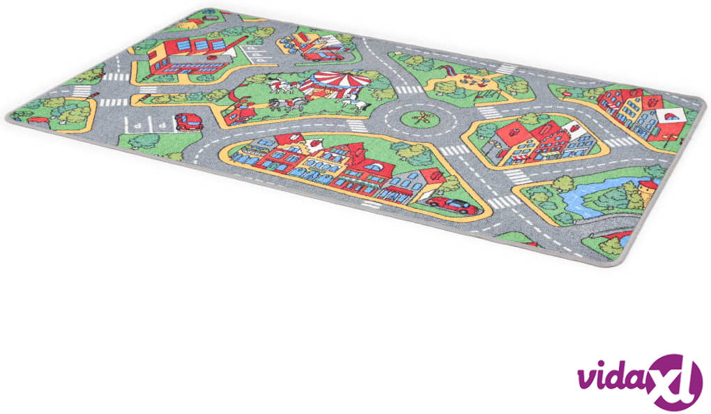 vidaXL Leikkimatto nukkapinta 80x120 cm autotiekuvio vidaXL Leikkimatto nukkapinta 80x120 cm autotiekuvio