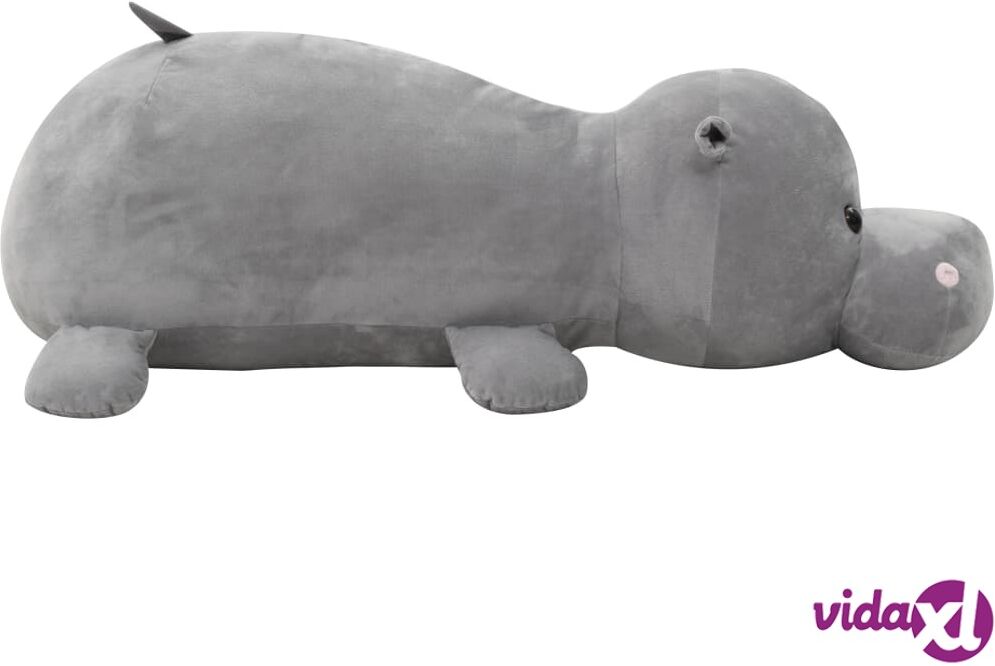 vidaXL Virtahepo pehmolelu plyysi harmaa vidaXL Virtahepo pehmolelu plyysi harmaa