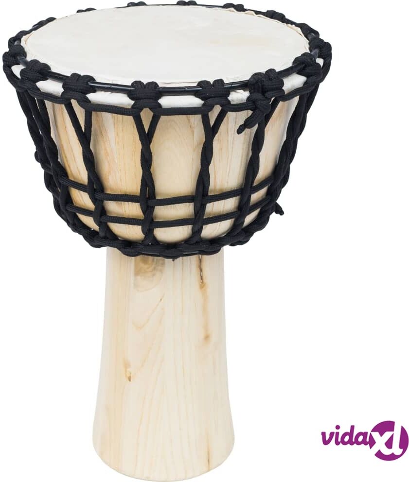 vidaXL Djembe-rumpu kiristysköydellä 25 cm vuohennahka vidaXL Djembe-rumpu kiristysköydellä 25 cm vuohennahka