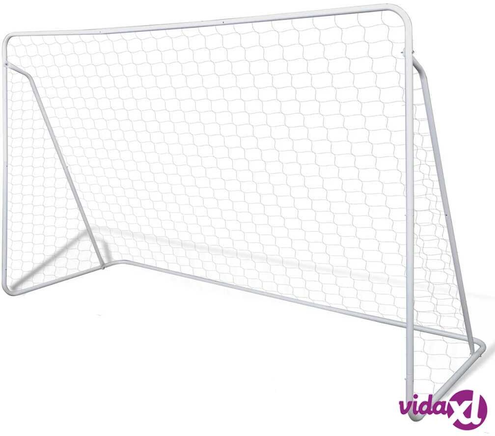 vidaXL Teräksinen Jalkapallomaali 240 x 90 x 150 cm Laadukas vidaXL Teräksinen Jalkapallomaali 240 x 90 x 150 cm Laadukas