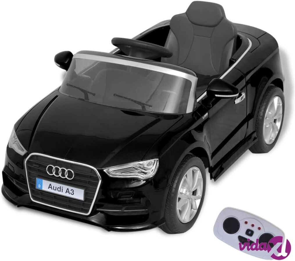 vidaXL Sähköleluauto Kauko-ohjauksella Audi A3 Musta vidaXL Sähköleluauto Kauko-ohjauksella Audi A3 Musta