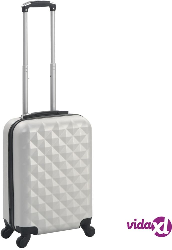 vidaXL Kovapintainen matkalaukku kirkas hopea ABS vidaXL Kovapintainen matkalaukku kirkas hopea ABS