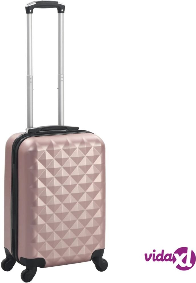 vidaXL Kovapintainen matkalaukku ruusukulta ABS vidaXL Kovapintainen matkalaukku ruusukulta ABS