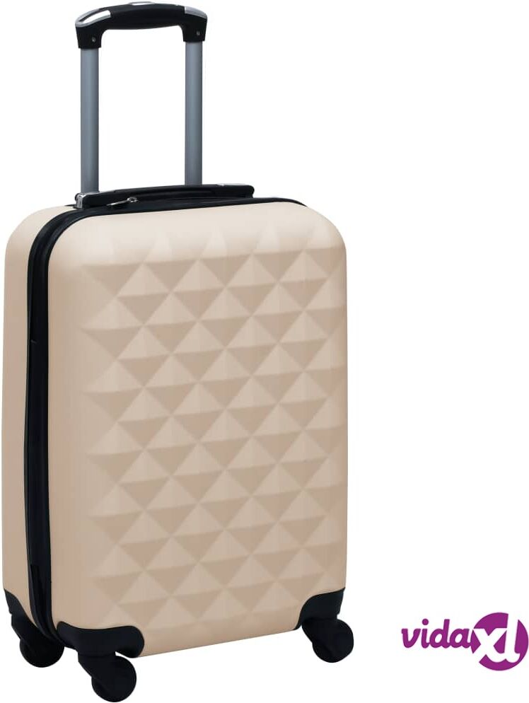 vidaXL Kovapintainen matkalaukku kulta ABS vidaXL Kovapintainen matkalaukku kulta ABS