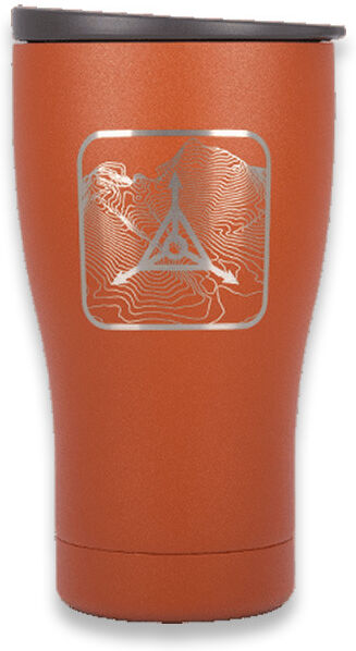 Triple Aught Design Earthwell Tumbler Sierra Red 16 oz Topo Logo