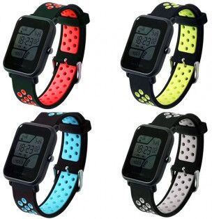 Xiaomi smartwatches Xiaomi Amazfit Bip silikoninen ranneke - Mustaharmaa Xiaomi smartwatches Xiaomi Amazfit Bip silikoninen ranneke - Mustaharmaa