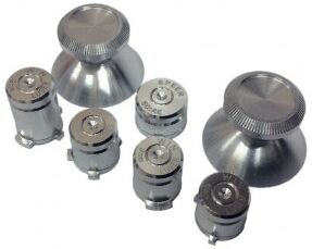 e-ville.com PS4 ohjaimen alumiiniset tatit & näppäimet - Hopea e-ville.com PS4 ohjaimen alumiiniset tatit & näppäimet - Hopea