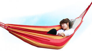 e-ville.com Kankainen riippumatto 200x100cm - Sininen e-ville.com Kankainen riippumatto 200x100cm - Sininen