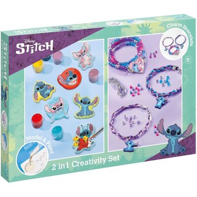 Totum: Disney Stitch - 2 In 1 Creativity Set (Model Paint & Charm Bracelets) Totum: Disney Stitch - 2 In 1 Creativity Set (Model Paint & Charm Bracelets)