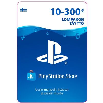 PlayStation Store PSN 10 - 300 EUR Lahjakortti / Latauskortti PlayStation Store PSN 10 - 300 EUR Lahjakortti / Latauskortti