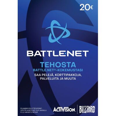 Blizzard Battle.net Digital 20 EUR FI -lahjakortti Blizzard Battle.net Digital 20 EUR FI -lahjakortti