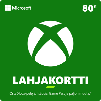 Microsoft Xbox Lahjakortti 80 EUR Microsoft Xbox Lahjakortti 80 EUR