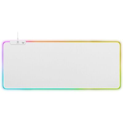 Deltaco Gaming RGB-hiirimatto, 900x360x4mm, 13 LED, valkoinen Deltaco Gaming RGB-hiirimatto, 900x360x4mm, 13 LED, valkoinen