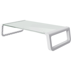 Trust MONTA GLASS MONITOR STAND - WHITE Trust MONTA GLASS MONITOR STAND - WHITE