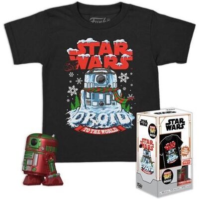 Funko Pocket Pop! & Tee (Child) Disney: Star Wars - Holiday R2-D2 (Metallic) Funko Pocket Pop! & Tee (Child) Disney: Star Wars - Holiday R2-D2 (Metallic)
