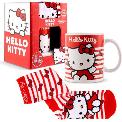 Hello Kitty Lahjasetti 2 Muki 350ml ja Sukat Hello Kitty Lahjasetti 2 Muki 350ml ja Sukat