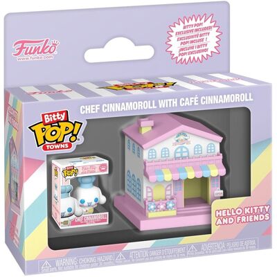 Funko Bitty Pop! Towns: Hello Kitty and Friends - Chef Cinnamoroll with Café Funko Bitty Pop! Towns: Hello Kitty and Friends - Chef Cinnamoroll with Café