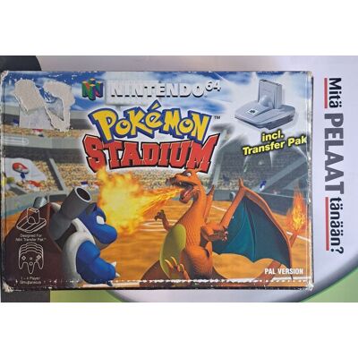 Nintendo Pokemon Stadium + Transfer Pak (Boxed) N64 (Käytetty) Nintendo Pokemon Stadium + Transfer Pak (Boxed) N64 (Käytetty)