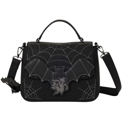 Loungefly Disney: Mickey & Minnie Spiderweb and Bats Crossbody Bag Loungefly Disney: Mickey & Minnie Spiderweb and Bats Crossbody Bag
