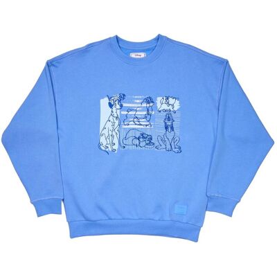Loungefly Disney: Dogs & Cats Oversized Crewneck Sweatshirt (S)(WDSWC0001S) Loungefly Disney: Dogs & Cats Oversized Crewneck Sweatshirt (S)(WDSWC0001S)
