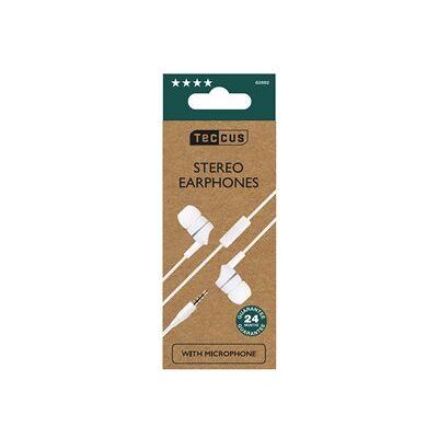 Vivanco in-ear plugin smartphone headset white Vivanco in-ear plugin smartphone headset white