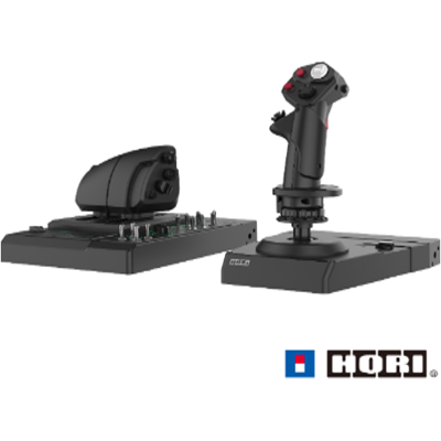 HORI - HORI HOTAS Flight Control System & Mount for PC (Windows 11/10) High-End HORI - HORI HOTAS Flight Control System & Mount for PC (Windows 11/10) High-End
