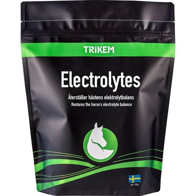 Trikem Elektrolyytti - 1500g - Tukee hevosen elektrolyyttitasapainoa Trikem Elektrolyytti - 1500g - Tukee hevosen elektrolyyttitasapainoa