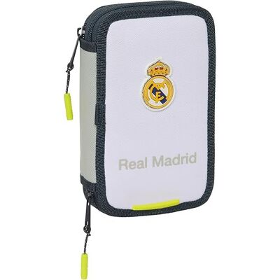 Safta Real Madrid 25/26 - Double Filled Pencil Case 29 Pcs. Safta Real Madrid 25/26 - Double Filled Pencil Case 29 Pcs.