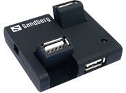 Sandberg USB Hub 4 ports USB 2.0 with overload protection AB-Cable included