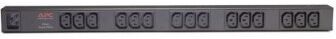 APC RACK PDU, BASIC, VERTICAL 0U, 16A, 120V-230V, INPUT IEC320 C20, (15)C13, 2.5M CORD