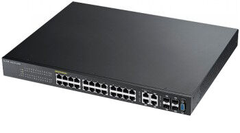 Zyxel GS2210-24HP, 24 PORT GIGABIT L2 MANAGED POE+ SWITCH 375WATT