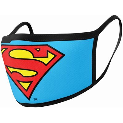 Pyramid DC: Superman (Logo) Mask - 2Pack Face Covers (GP85559) Pyramid DC: Superman (Logo) Mask - 2Pack Face Covers (GP85559)