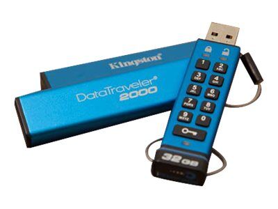 Kingston 16GB Keypad USB3.0 DT2000 256bit AES Hardware Encrypted