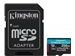 Kingston 256GB microSDXC Canvas Go Plus 170R A2 U3 V30 Card + ADP