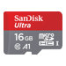 SanDisk Ultra 16GB microSDHC UHS-I Card Class10 98MB/s inkl. Adapter