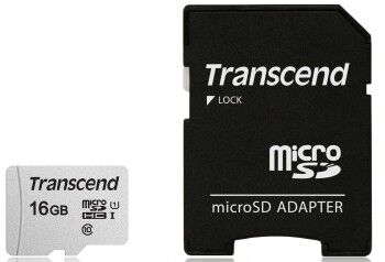 Transcend MICROSDHC UHS-1 16GB W/ADAPTER