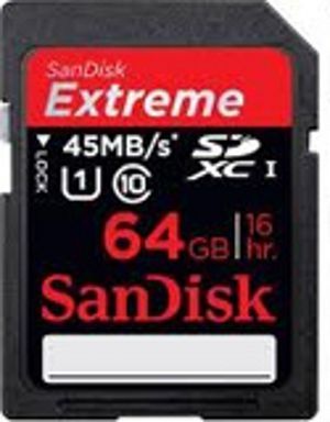 SanDisk Muistikortti SDXC Sandisk Extreme VideoHD 64Gb 45Mb/s