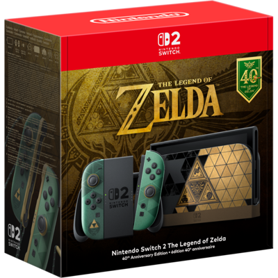 Nintendo Switch 2 -pelikonsoli The Legend of Zelda: 40th Anniversary Edition Nintendo Switch 2 -pelikonsoli The Legend of Zelda: 40th Anniversary Edition