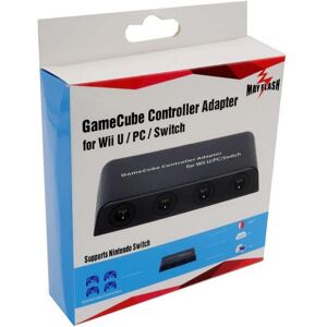 Nintendo MayFlash Switch Wii U GameCube ohjainadapteri 4port Nintendo MayFlash Switch Wii U GameCube ohjainadapteri 4port