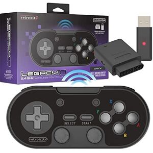 Nintendo Retro-Bit Legacy 16 Langaton Musta Ohjain Switch Nintendo Retro-Bit Legacy 16 Langaton Musta Ohjain Switch