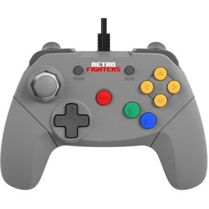 Nintendo Retro Fighters Brawler64 Johdollinen N64 Ohjain Harmaa Nintendo Retro Fighters Brawler64 Johdollinen N64 Ohjain Harmaa